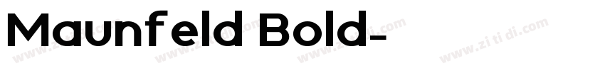 Maunfeld Bold字体转换